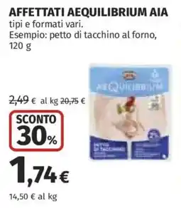 Coop AFFETTATI AEQUILIBRIUM AIA offerta