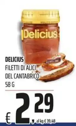 Coop Delicius Filetti di Alici del Cantabrico offerta