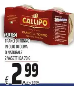 Coop CALLIPO TRANCINI DI TONNO offerta