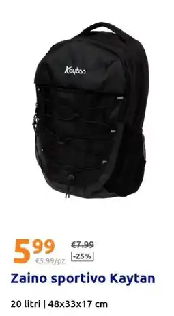 Action Zaino sportivo Kaytan offerta