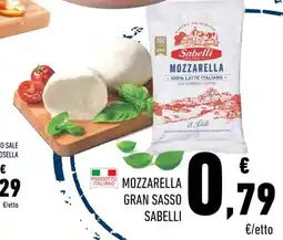 Conad Mozzarella Gran Sasso Sabelli offerta