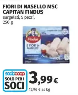 Coop Fiori di nasello MSC Capitan Findus offerta