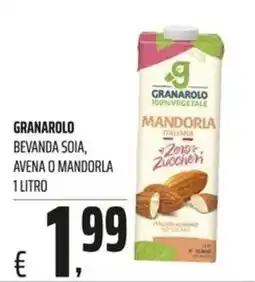 Coop GRANAROLO BEVANDA SOIA, AVENA O MANDORLA offerta