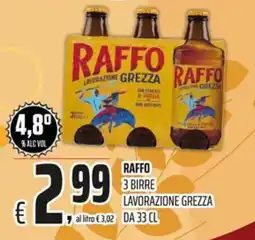 Coop RAFFO LAVORAZIONE GREZZA offerta