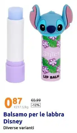Action Balsamo per le labbra Disney offerta