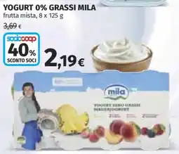 Coop YOGURT 0% GRASSI MILA offerta