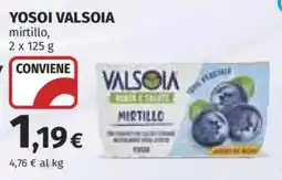 Coop YOSOI VALSOIA mirtillo offerta