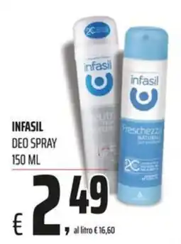 Coop INFASIL DEO SPRAY offerta