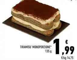 Conad TIRAMISU' MONOPORZIONE* offerta