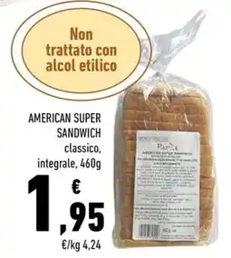 Conad American Super Sandwich classico, integrale offerta