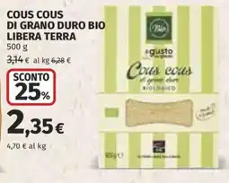 Coop Cous cous di grano duro bio Libera Terra offerta