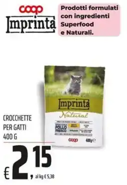 Coop Imprinta Natural Crocchette per gatti offerta