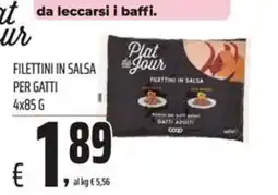 Coop Plat du Jour Filettini in Salsa per Gatti offerta