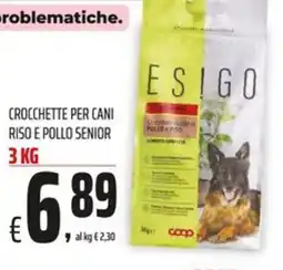 Coop ES!GO CROCCETTE PER CANI RISO E POLLO SENIOR offerta