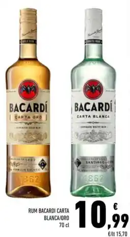 Conad Rum Bacardi Carta Blanca/Oro offerta