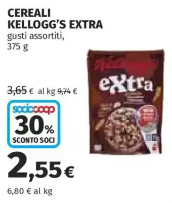 Coop Cereali Kellogg's Extra offerta