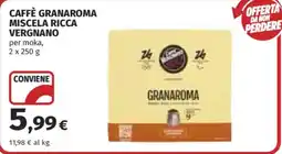 Coop Caffè Granaroma Miscela Ricca Vergnano offerta
