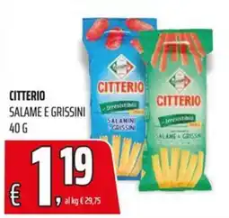 Coop CITTERIO SALAME E GRISSINI offerta