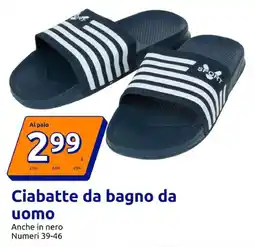 Action Ciabatte da bagno da uomo offerta