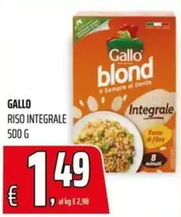 Coop Gallo Riso Integrale offerta