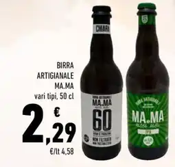 Conad Birra artigianale MA.MA offerta