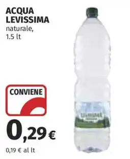 Coop ACQUA LEVISSIMA naturale offerta
