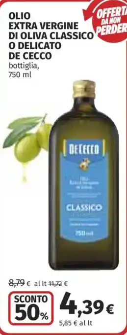 Olio extra vergine di oliva classico De Cecco