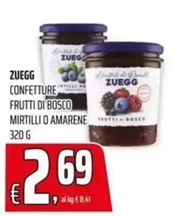 Coop ZUEGG CONFETTURE FRUTTI DI BOSCO offerta