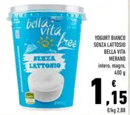 Conad Yogurt bianco senza lattosio Bella Vita offerta