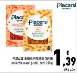 Conad Pasta di legumi Piacersi Conad offerta