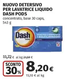 Coop Detersivo per lavatrice liquido Dash Pods offerta