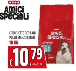 Coop Amici Speciali Crocchette per cani Pollo Manzo e Riso offerta