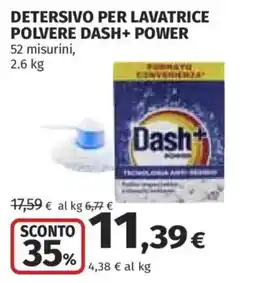 Coop Detersivo per lavatrice polvere Dash+ Power offerta