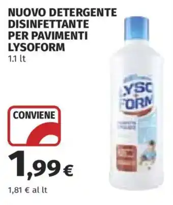Coop Detergente disinfettante per pavimenti Lysoform offerta