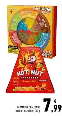 Conad Caramelle Challenge Hot Nut Mr. Twister offerta