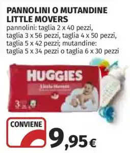 Coop Pannolini o mutandine Little Movers Huggies offerta
