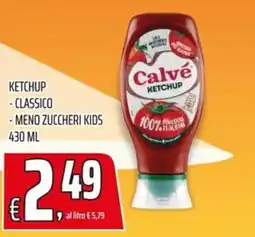 Coop Calvé Ketchup Classico Meno Zuccheri Kids offerta