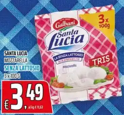 Coop Santa Lucia Mozzarella Senza Lattosio offerta