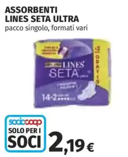 Coop Assorbenti Lines Seta Ultra offerta