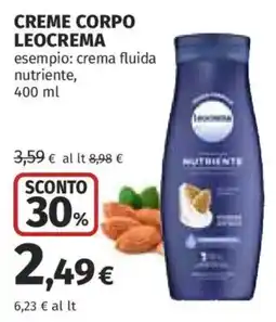 Coop Crema corpo Leocrema offerta