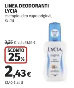 Coop LYCIA deodoranti offerta