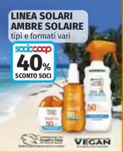 Coop Linea solari ambre Solaire offerta
