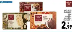 Conad Sapori Idee Biscotto Gelato Panna e Mou al Caramello offerta