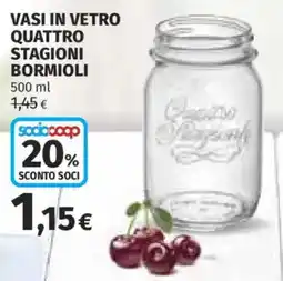 Coop VASI IN VETRO QUATTRO STAGIONI BORMIOLI offerta