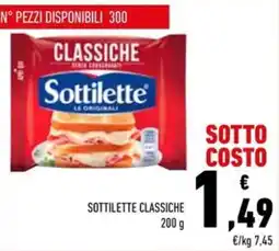 Conad Sottilette Classiche offerta