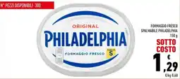 Conad Formaggio fresco spalmabile Philadelphia offerta