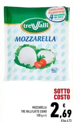 Conad Mozzarella Tre Valli offerta