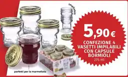 Coop Vasetti impilabili con capsule Bormioli offerta