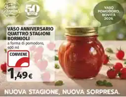 Coop VASO ANNIVERSARIO QUATTRO STAGIONI BORMIOLI offerta