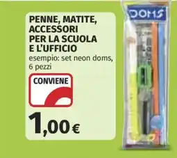 Coop set neon doms offerta